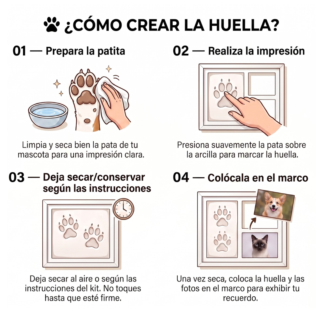 Marco Conmemorativo Personalizado para Mascotas